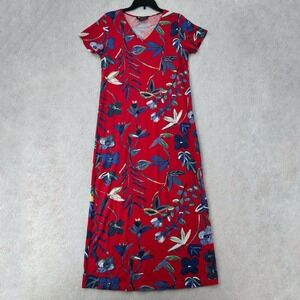 Monsoon Dress Womens US 10 Floral Print Maxi Tropical Vacation‎ Vintage Y2K